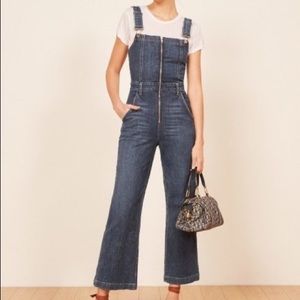 Reformation Jenny denim jumpsuit overalls